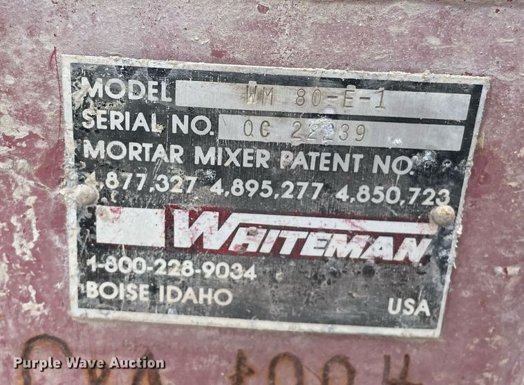 image for item MY9082 Whiteman  Concrete mixer