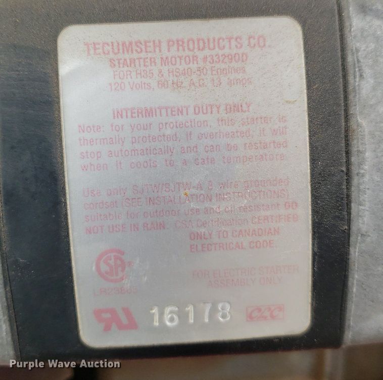 image for item OB9700 MTD  snow blower