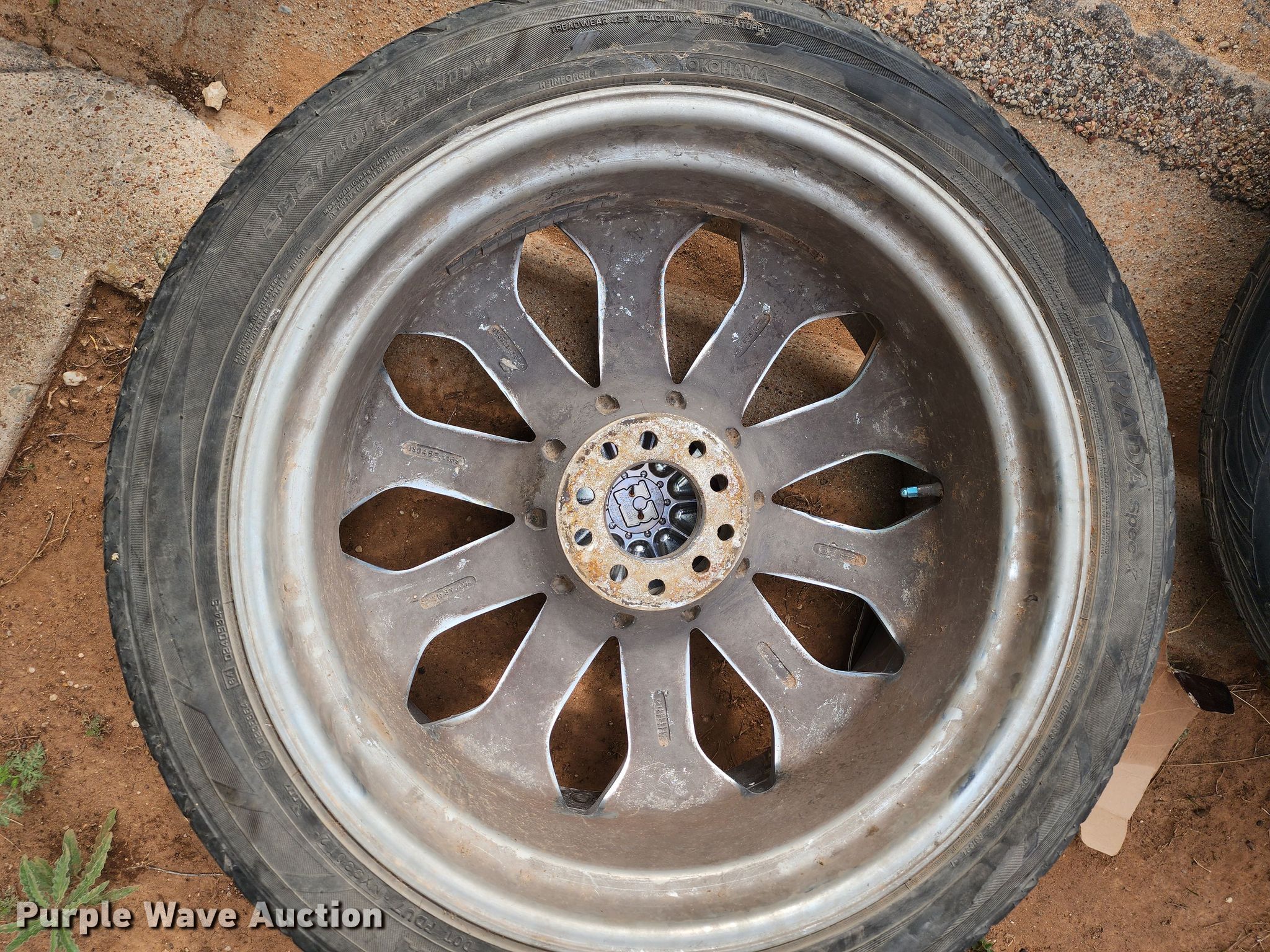 (4) 305/40R23 tires and wheels in Abilene, TX Item KC9671 sold