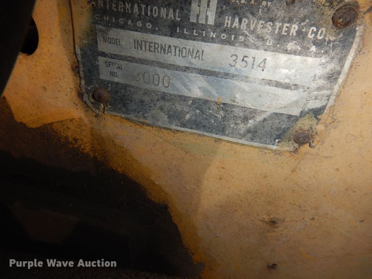 image for item DK1902 International 3514  backhoe