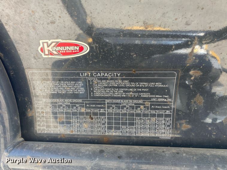 image for item DL7193 2017 John Deere 26G  mini excavator