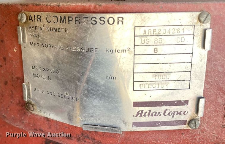 image for item DL7206 Atlas Copco Silensair  air compressor