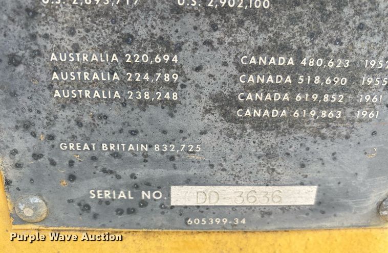 image for item DL7207 1966 Allis-Chalmers DD  rigid frame motor grader