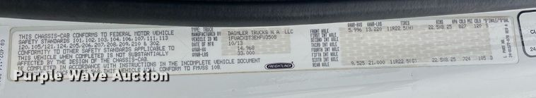 image for item DL7210 2014 Freightliner Business Class M2  digger derrick truck