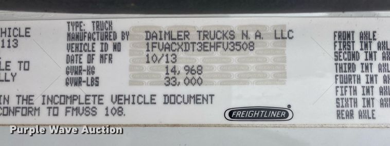 image for item DL7210 2014 Freightliner Business Class M2  digger derrick truck