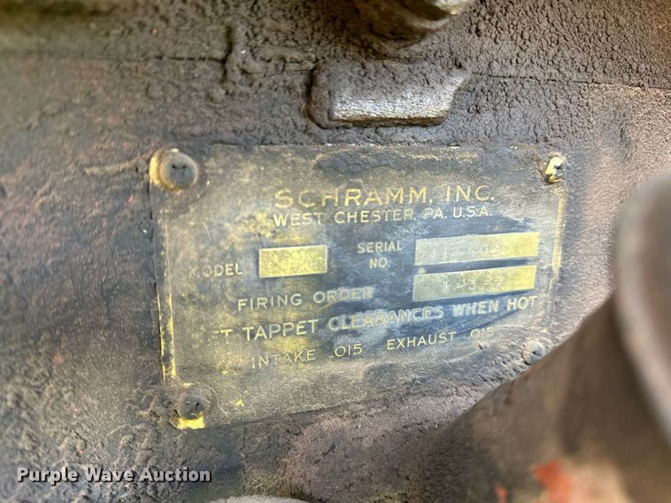 image for item DP3079 Schramm COUH  air compressor