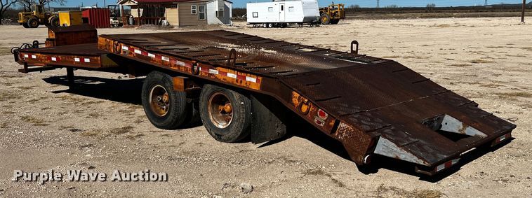 image for item DQ1952 1961 Fontaine  tilt deck equipment trailer