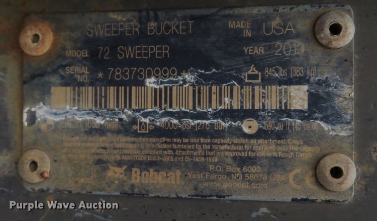 image for item FB9842 (5) Bobcat skid steer sweepers