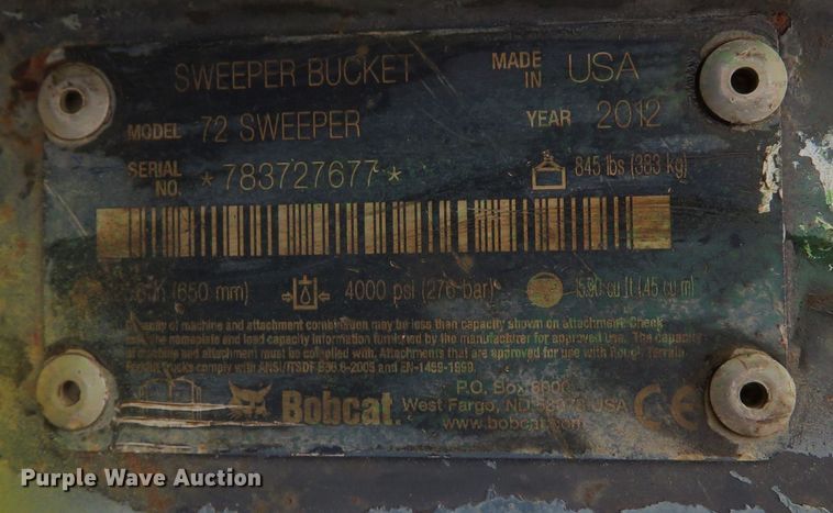 image for item FB9842 (5) Bobcat skid steer sweepers