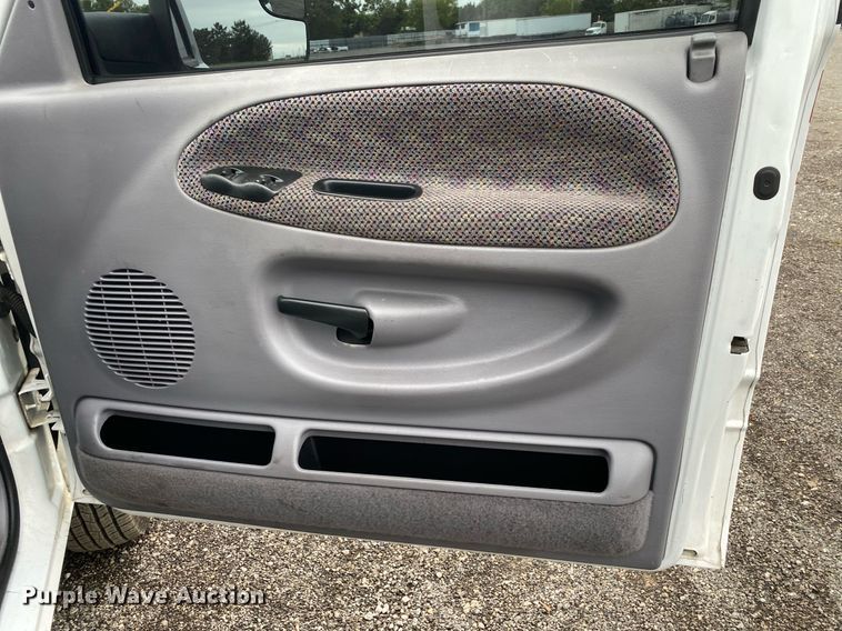 image for item KB9444 2001 Dodge Ram 3500  Quad Cab utility bed pickup truck