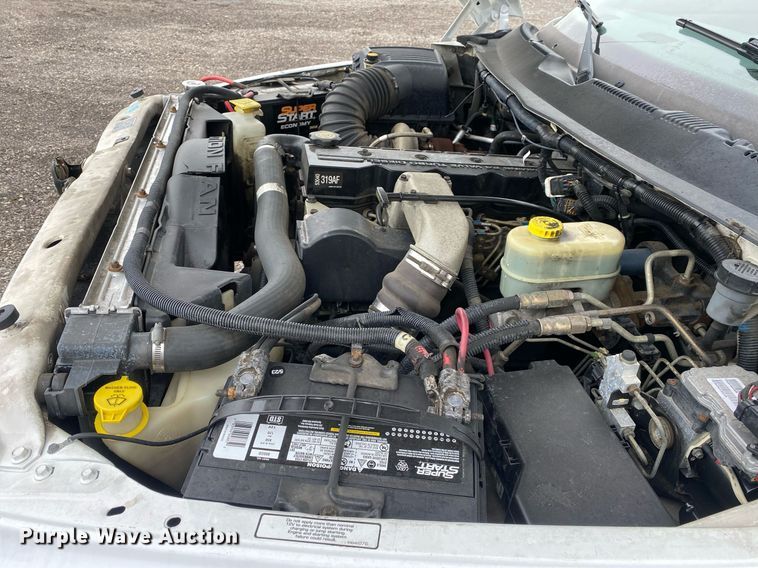 image for item KB9444 2001 Dodge Ram 3500  Quad Cab utility bed pickup truck