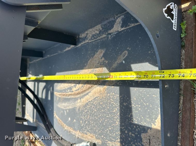 image for item KL9149 Wolverine  72"W skid steer grapple bucket