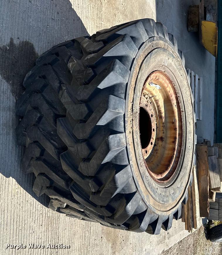 image for item KU9937 (2) Solideal 14.00-24TG tires and wheels