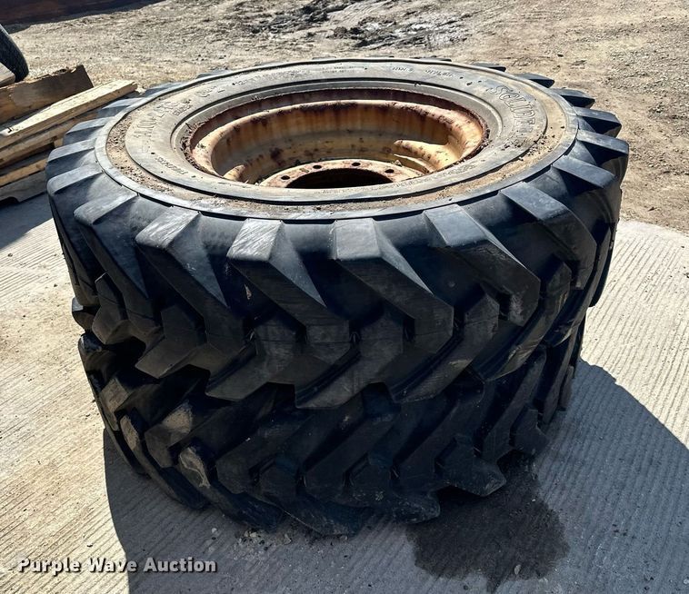 image for item KU9937 (2) Solideal 14.00-24TG tires and wheels