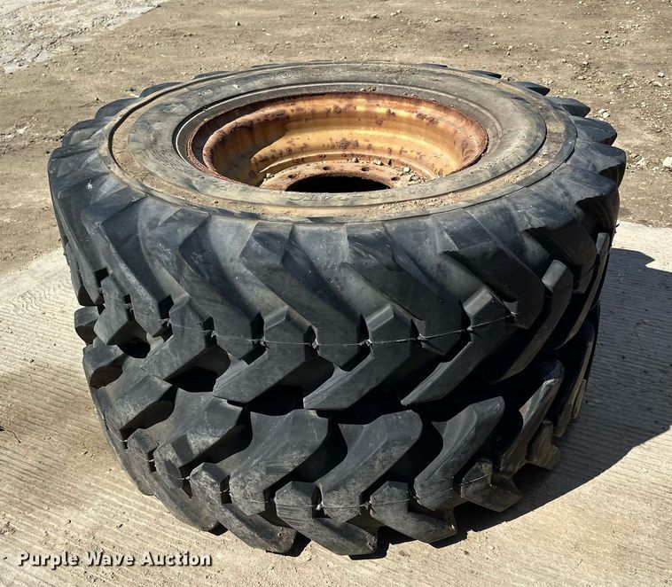 image for item KU9937 (2) Solideal 14.00-24TG tires and wheels