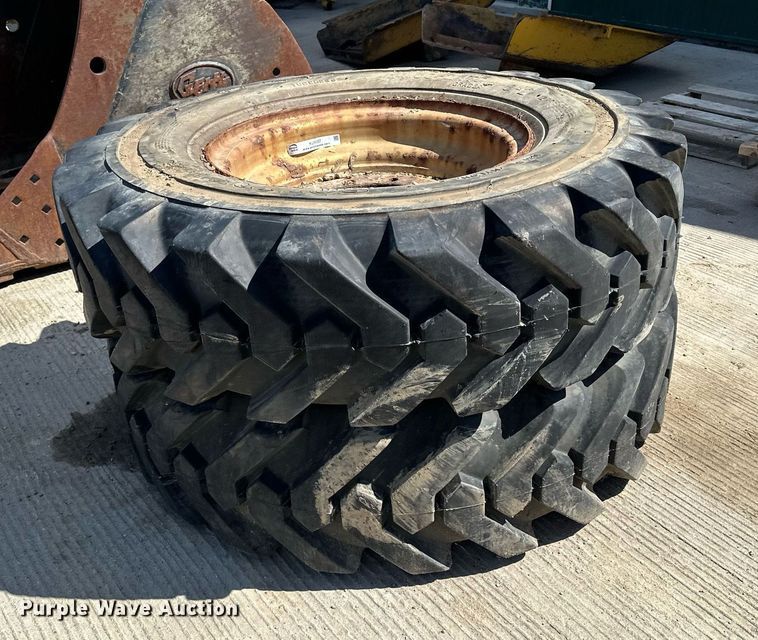 image for item KU9937 (2) Solideal 14.00-24TG tires and wheels