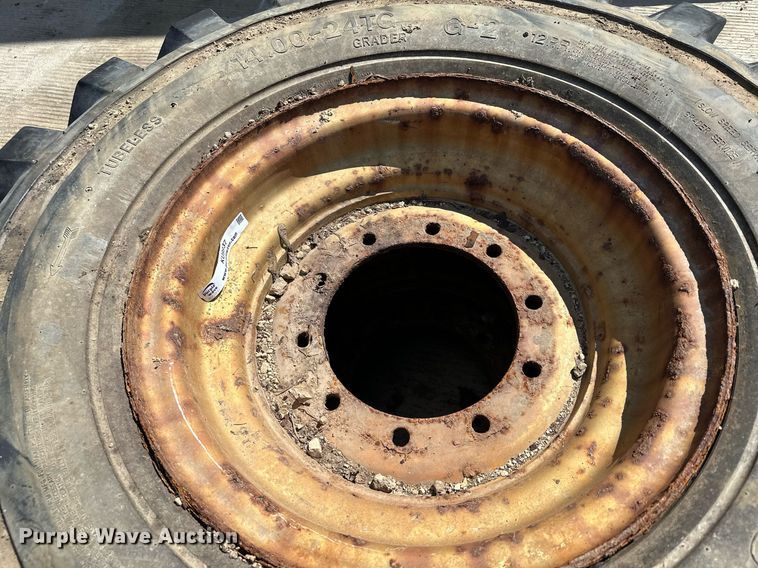 image for item KU9937 (2) Solideal 14.00-24TG tires and wheels