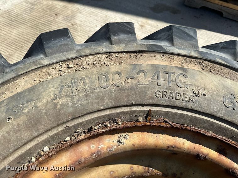 image for item KU9937 (2) Solideal 14.00-24TG tires and wheels