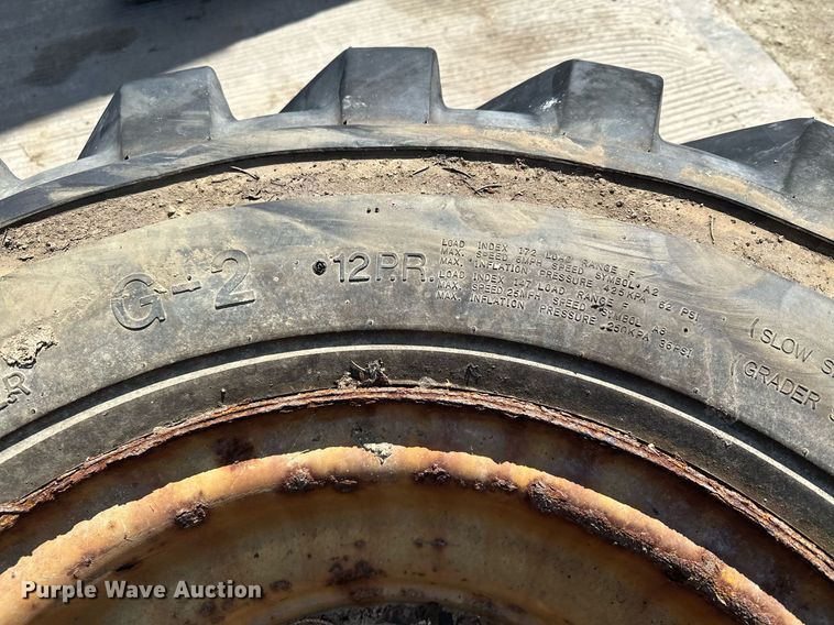 image for item KU9937 (2) Solideal 14.00-24TG tires and wheels