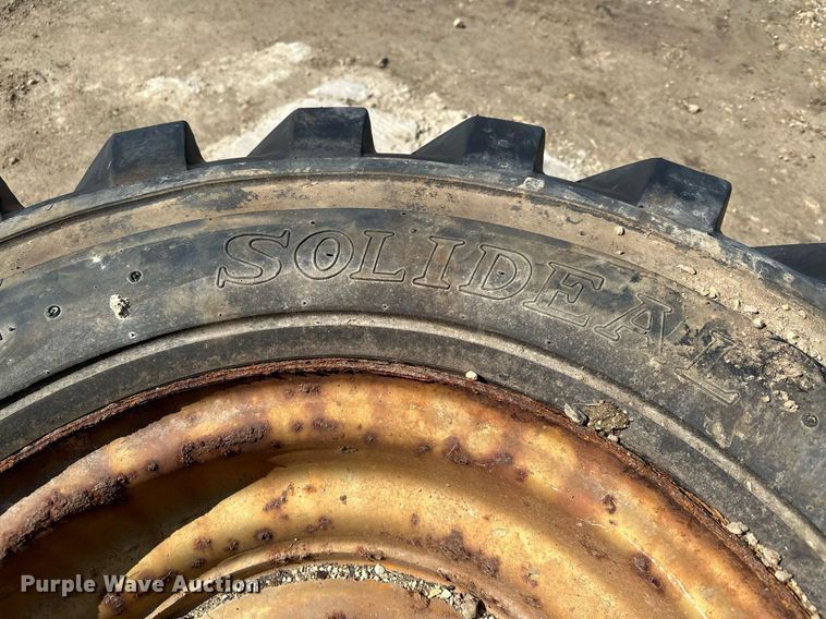 image for item KU9937 (2) Solideal 14.00-24TG tires and wheels