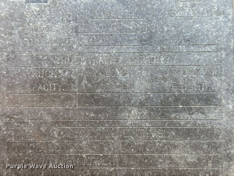 image for item KX9013 Liftall L60G  forklift