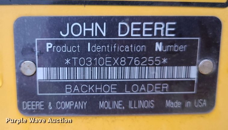 image for item LE9042 1999 John Deere 310E  backhoe