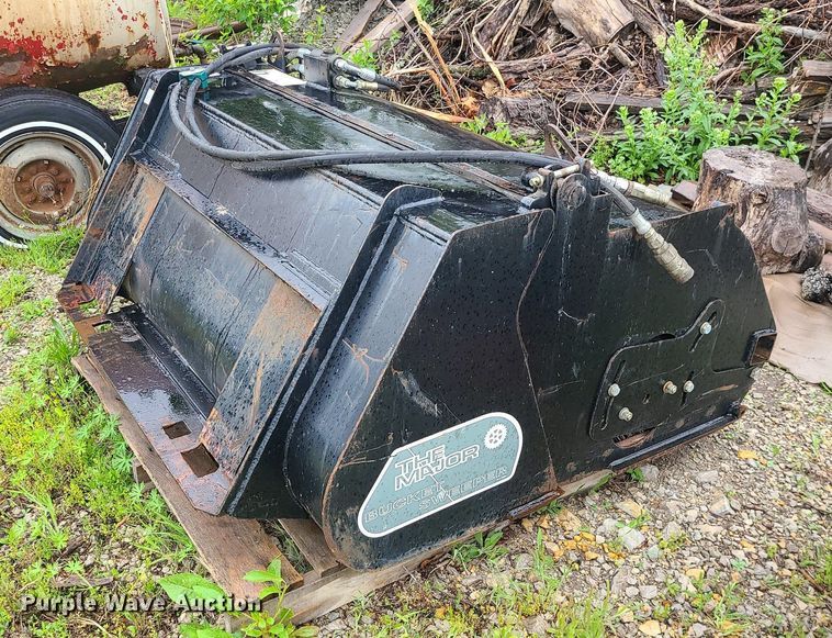 image for item LE9054 The Major Bucket Sweeper  skid steer broom