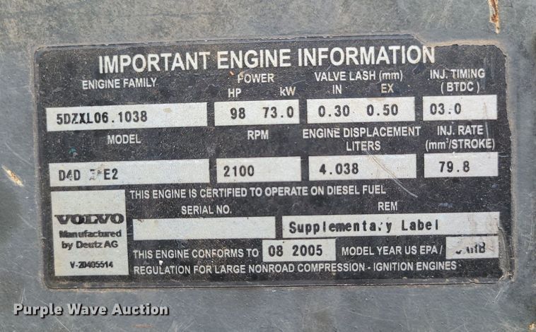 image for item LE9060 Volvo  excavator