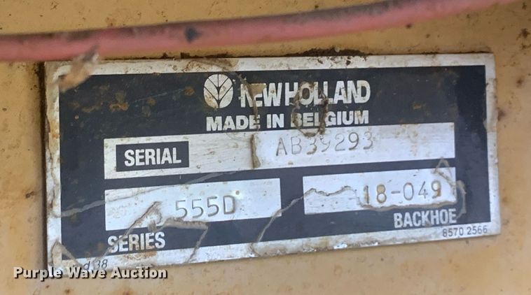 image for item LH9616 New Holland 555D  backhoe