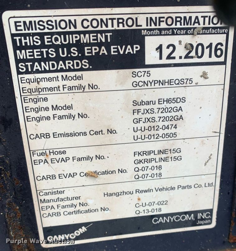 image for item LH9623 2017 Canycom SC75  power buggy