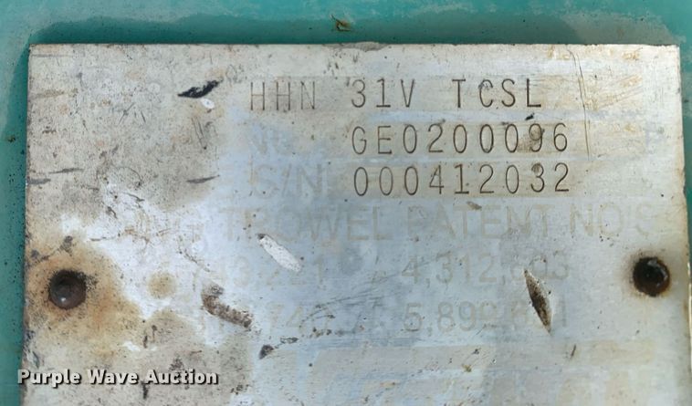 image for item LH9624 Whiteman HHN31VTCSL   power trowel