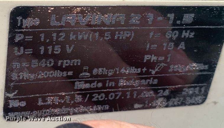 image for item LH9626 2011 Lavina 21-1.5  concrete grinder