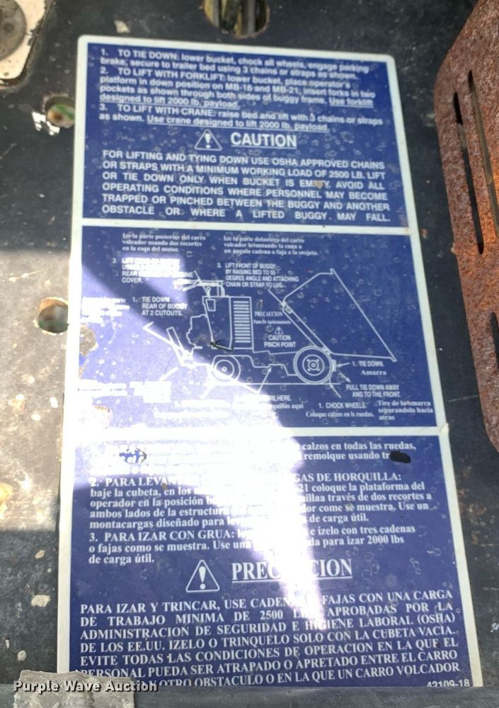 image for item LH9627 2006 Miller MB21  power buggy