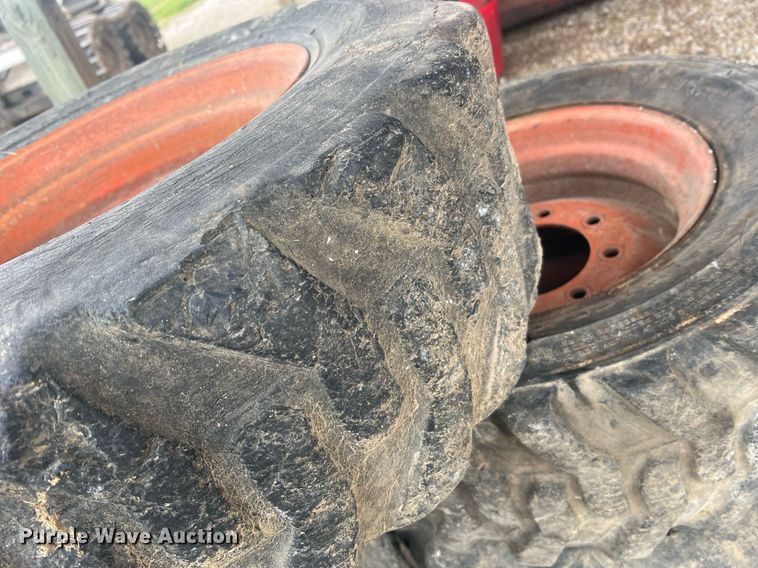 image for item LI9675 (5) Bobcat 10-16.5 skid steer wheels and tires