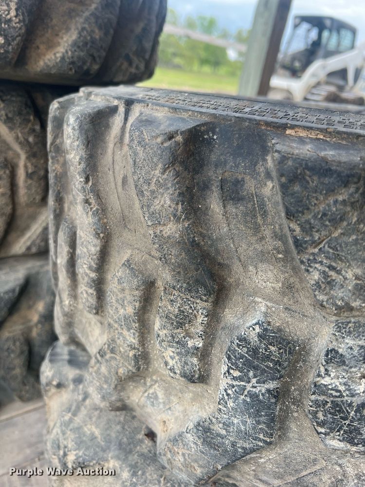 image for item LI9675 (5) Bobcat 10-16.5 skid steer wheels and tires
