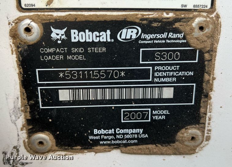 image for item LI9694 2007 Bobcat S300  skid steer loader