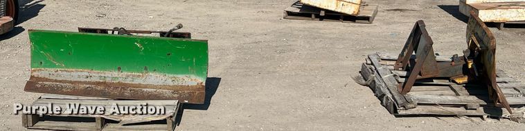 image for item LI9697 (2) John Deere 54"W skid steer dozer blades