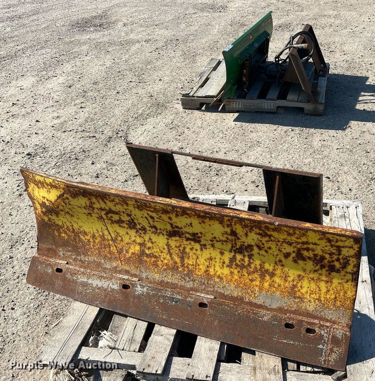 image for item LI9697 (2) John Deere 54"W skid steer dozer blades