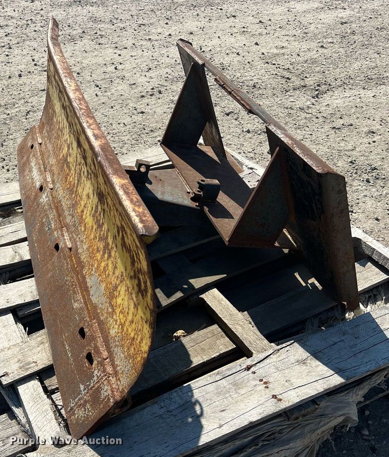 image for item LI9697 (2) John Deere 54"W skid steer dozer blades