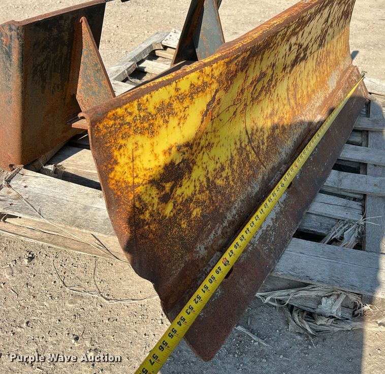 image for item LI9697 (2) John Deere 54"W skid steer dozer blades