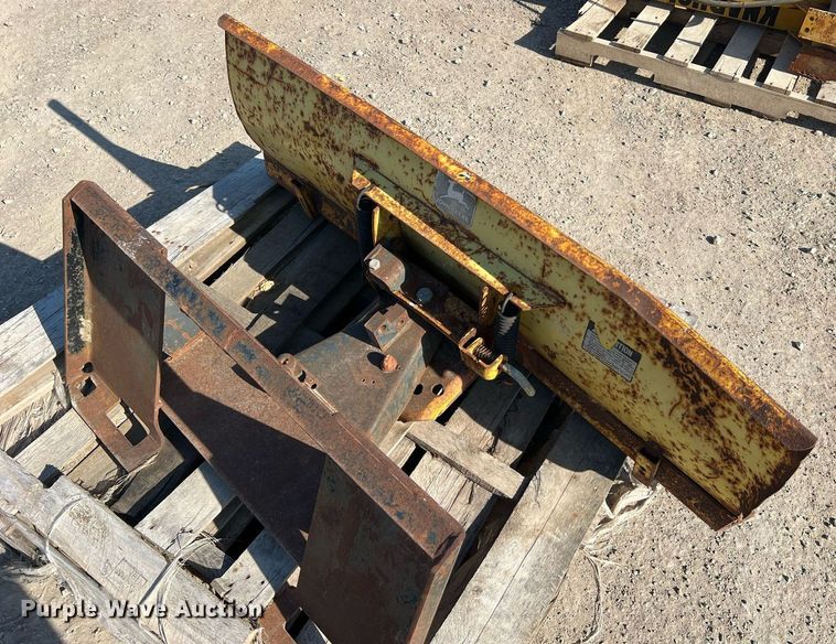 image for item LI9697 (2) John Deere 54"W skid steer dozer blades