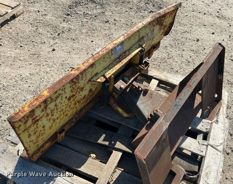 image for item LI9697 (2) John Deere 54"W skid steer dozer blades