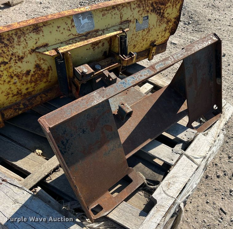 image for item LI9697 (2) John Deere 54"W skid steer dozer blades