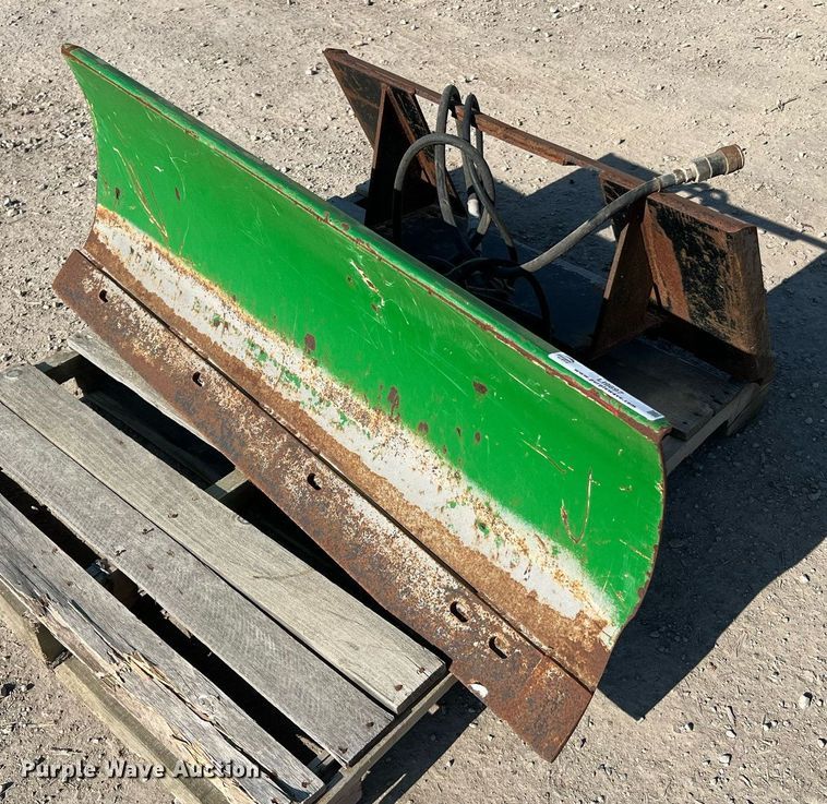 image for item LI9697 (2) John Deere 54"W skid steer dozer blades