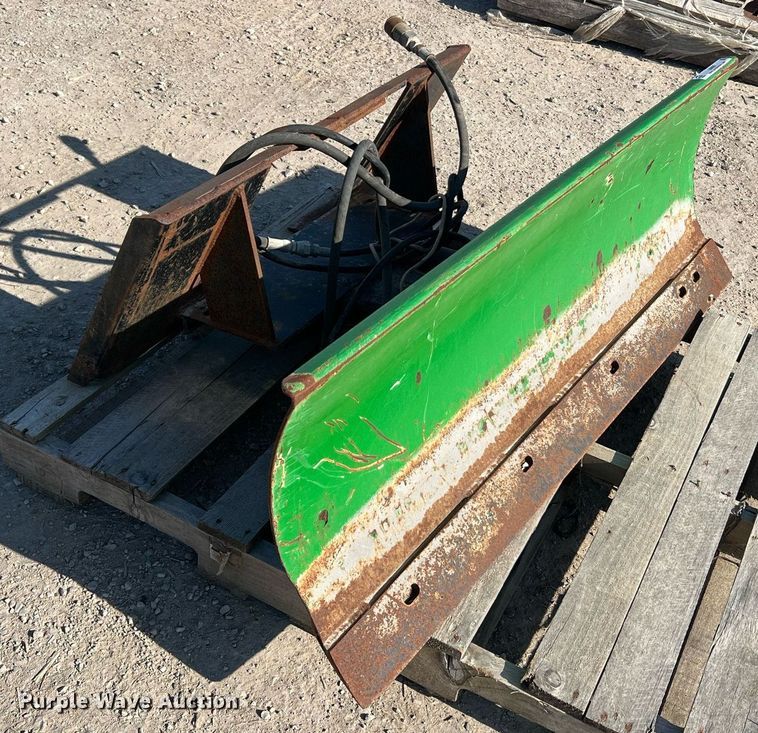 image for item LI9697 (2) John Deere 54"W skid steer dozer blades