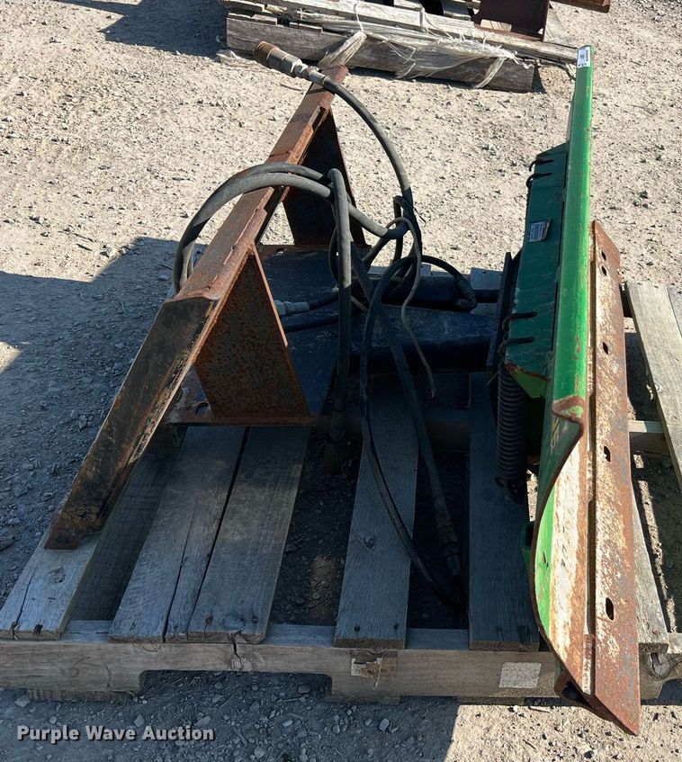 image for item LI9697 (2) John Deere 54"W skid steer dozer blades