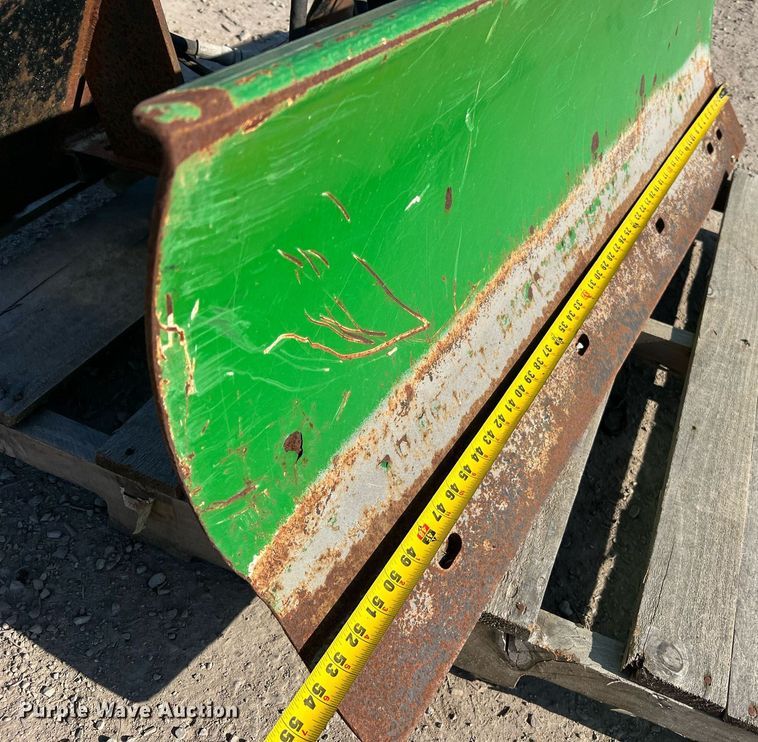 image for item LI9697 (2) John Deere 54"W skid steer dozer blades