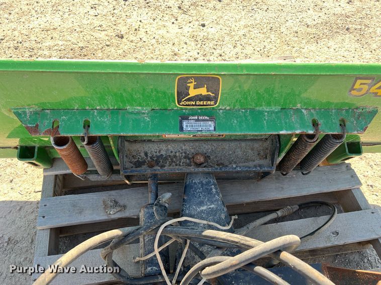 image for item LI9697 (2) John Deere 54"W skid steer dozer blades