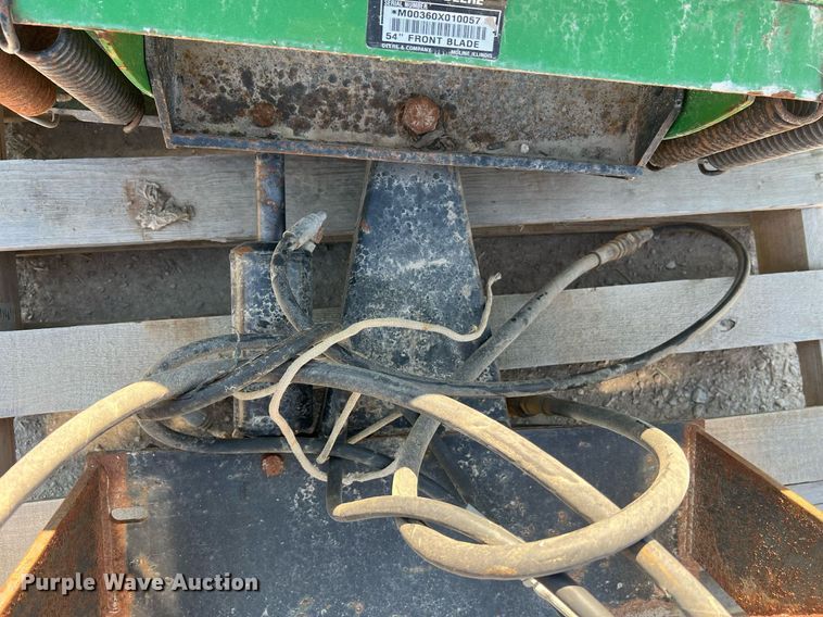 image for item LI9697 (2) John Deere 54"W skid steer dozer blades