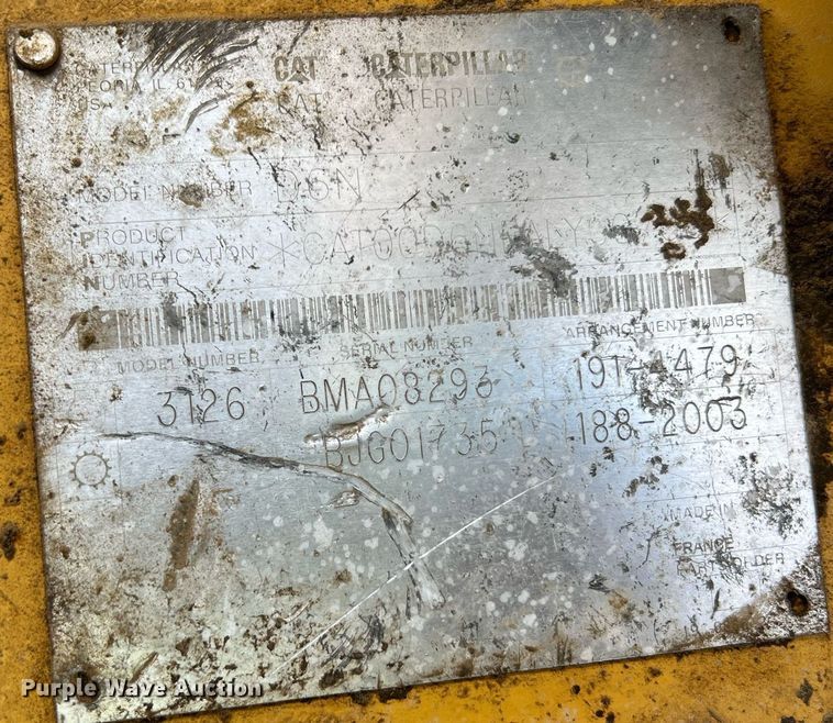 image for item LI9716 2004 Caterpillar D6N LGP  dozer